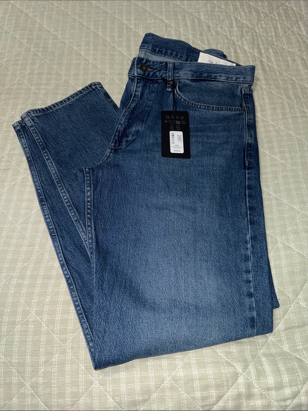 rag & bone Indigo Straight-Leg Jeans - flash sale